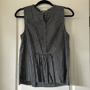 Gingham sleeveless top